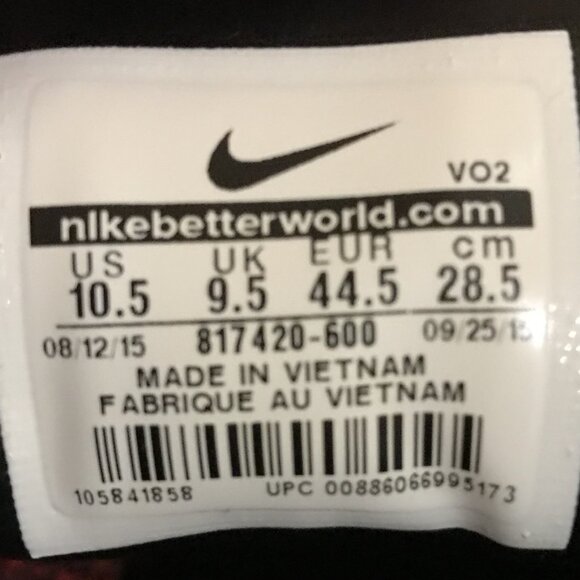 Nike Flyknit Air Force 1 Mid University Red Running Shoes Sneakers - Picture 7 of 10